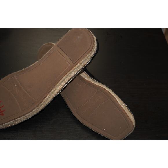 Franco Sarto Quilted Espadrille Flats Black Slip On Shoes Women’s 6.5M Casual - Picture 6 of 8